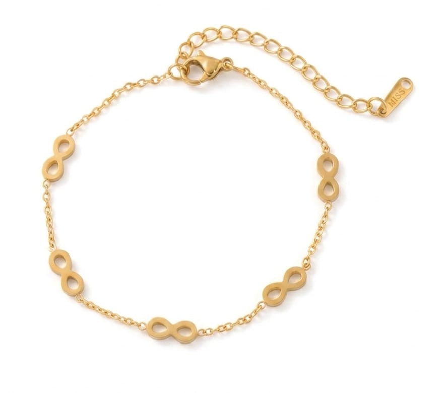 Never Ending Love Anti Tarnish Chain Bracelet