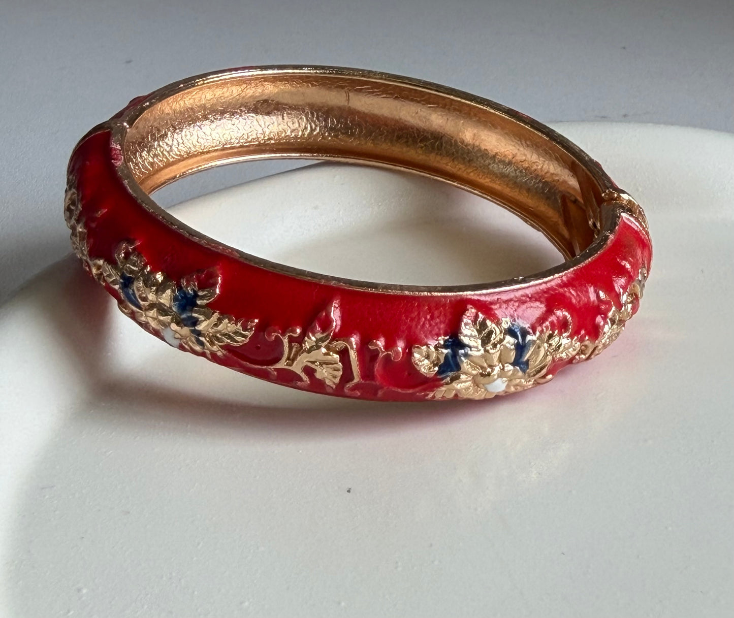 Graceform Enamel Bangle Bracelet - Red