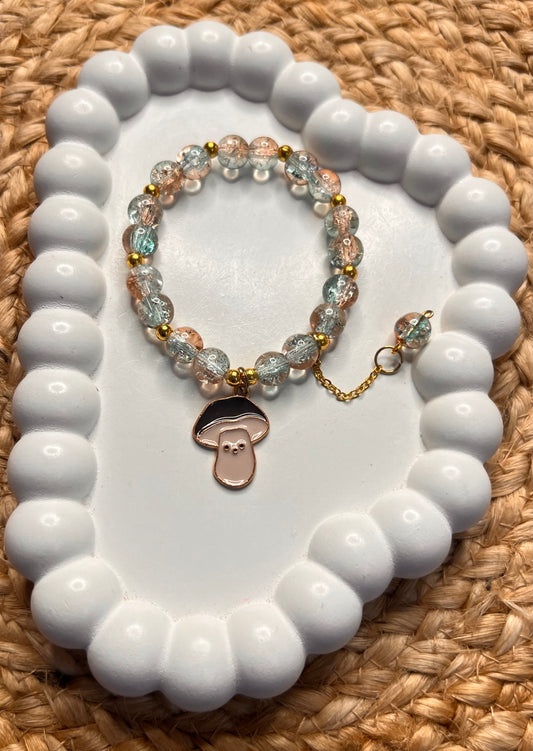 Cute Korean Style Mushroom Bracelet