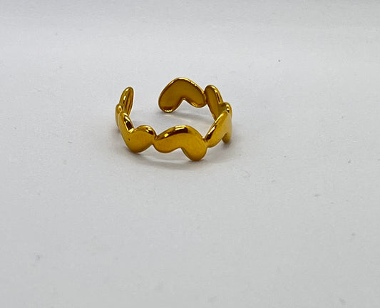 Infinite Affection Anti-Tarnish Adjustable Finger Ring