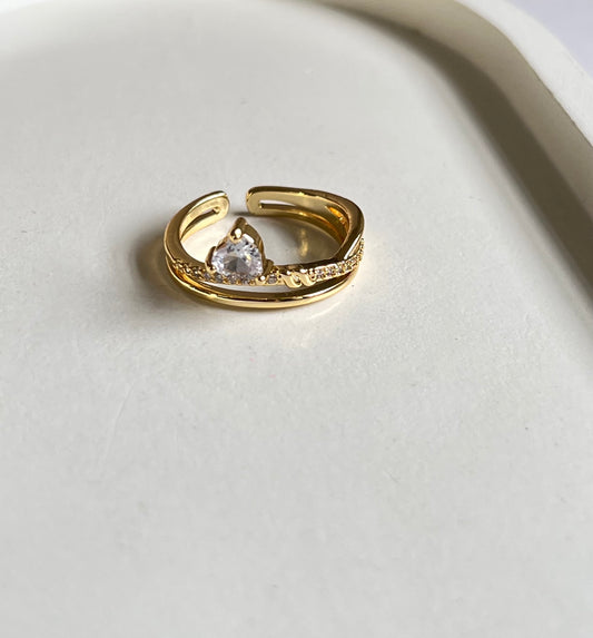 Gleam Dot Ring - Adjustable & Anti-Tarnish