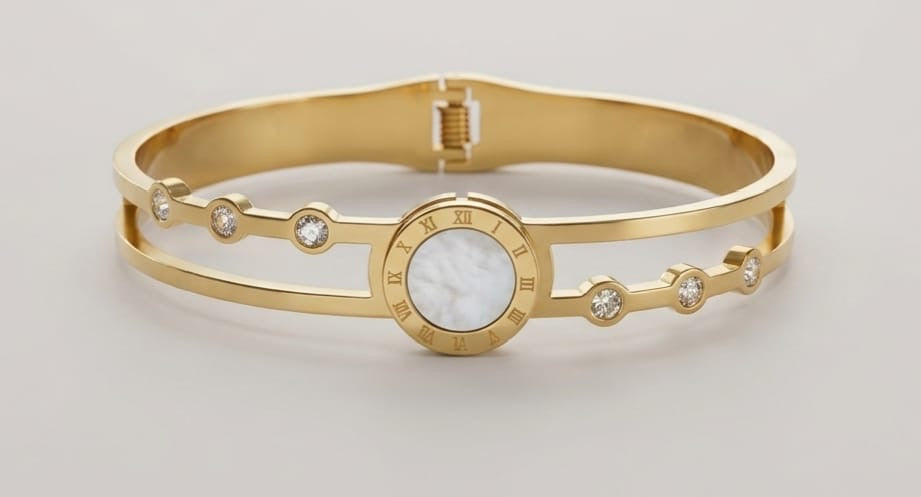 Roman Elegance Anti Tarnish Kada Bracelet - Regular Size