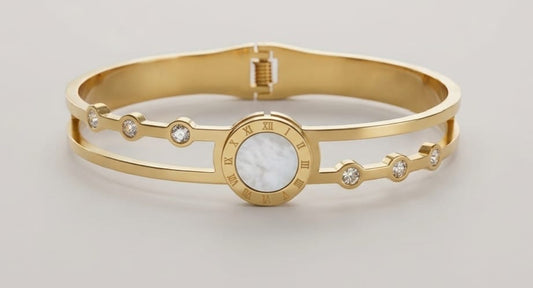 Roman Elegance Anti Tarnish Kada Bracelet - Regular Size
