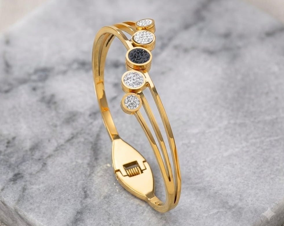Celestial Harmony Anti Tarnish Kada Bracelet - Regular Size