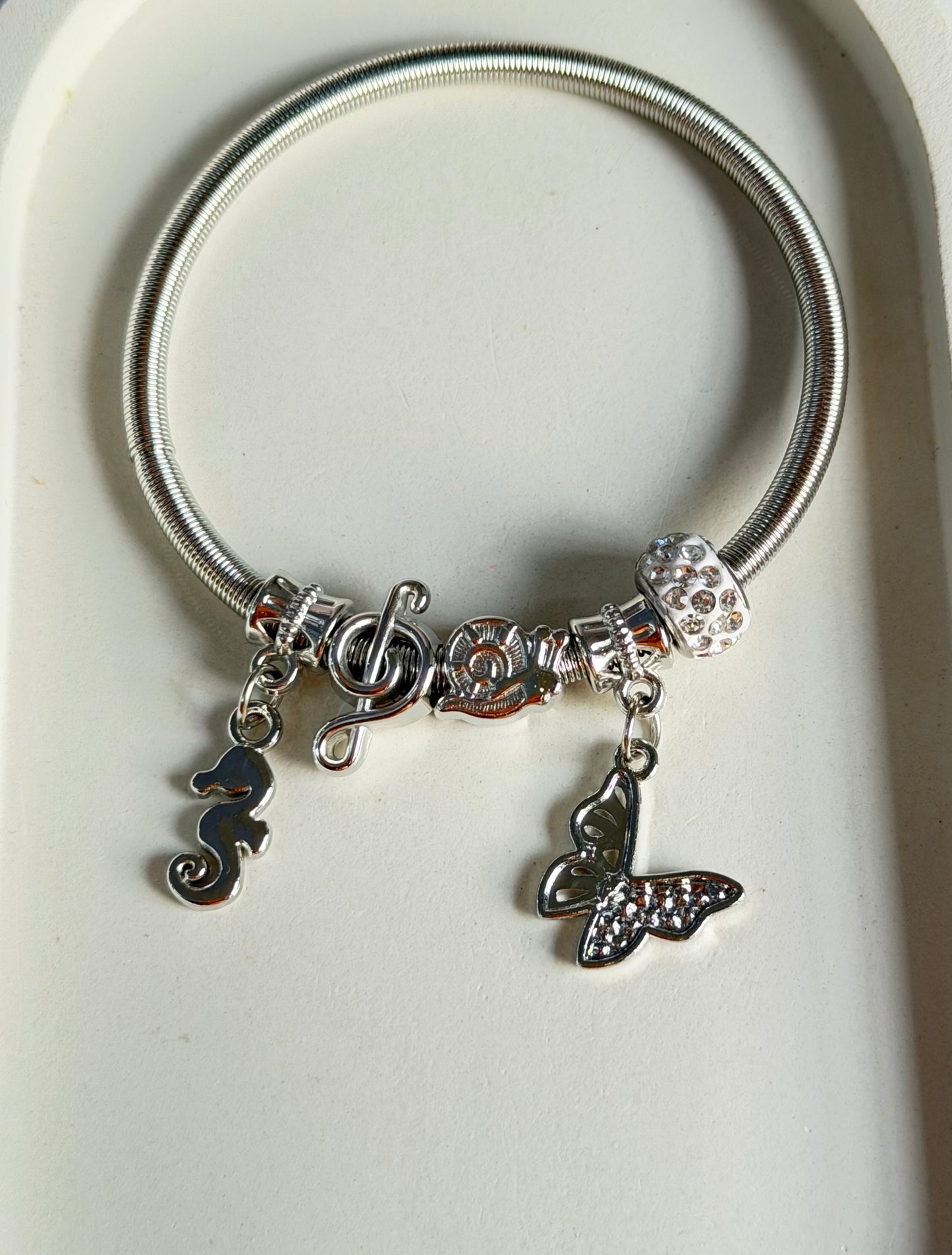 Wings & Waves Pandora Style Charm Bracelet