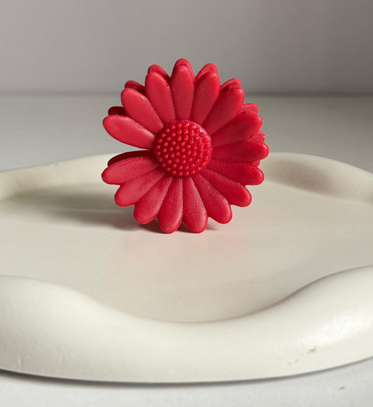 Pinteresty Sunflower Mini Claw Clap - Maroon