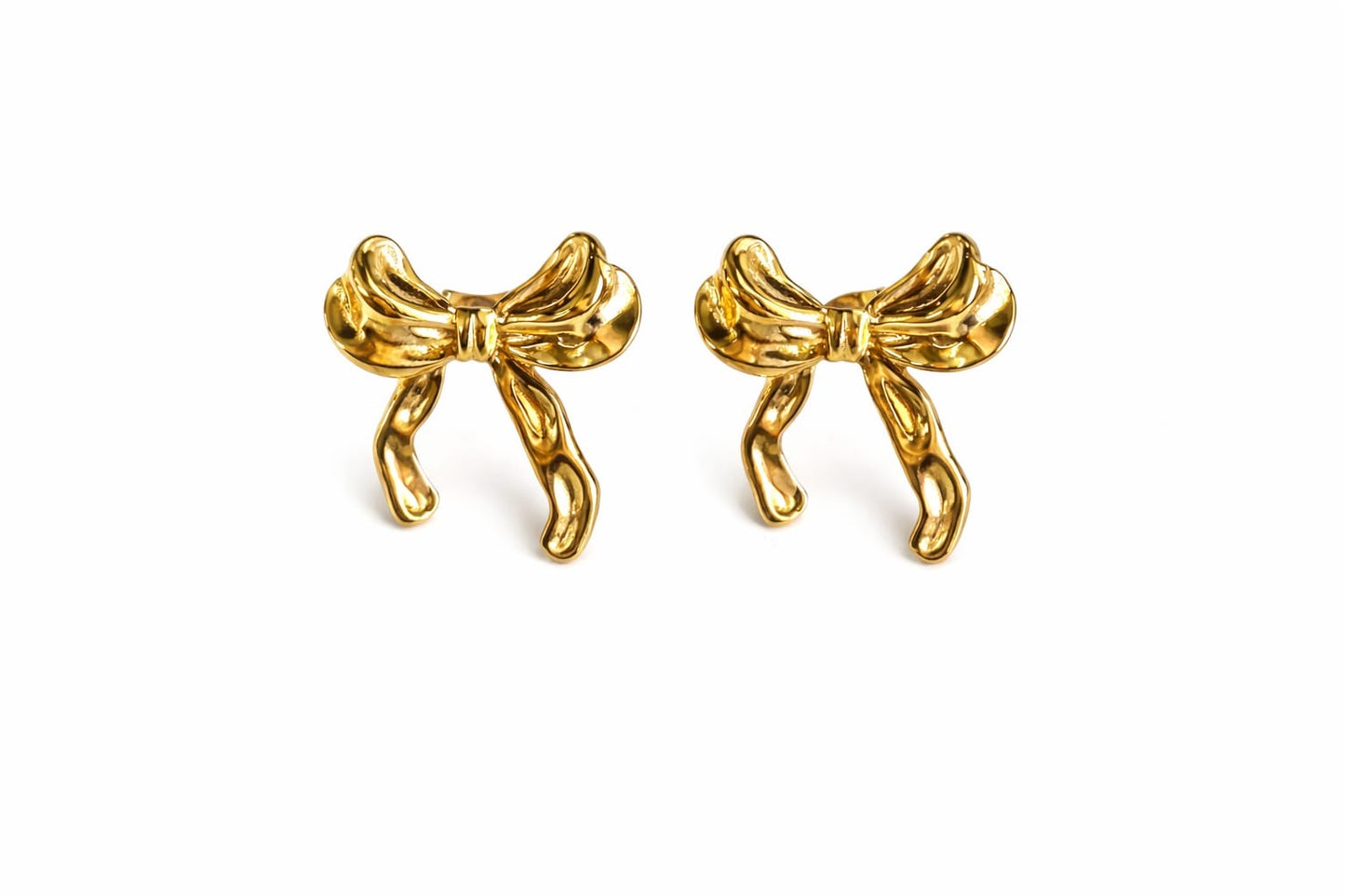 The Minimalist Bow Anti Tarnish Earrings