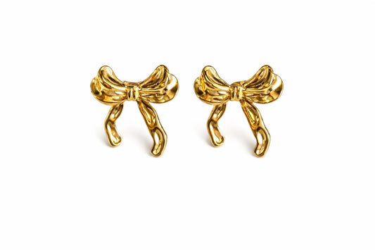 The Minimalist Bow Anti Tarnish Earrings