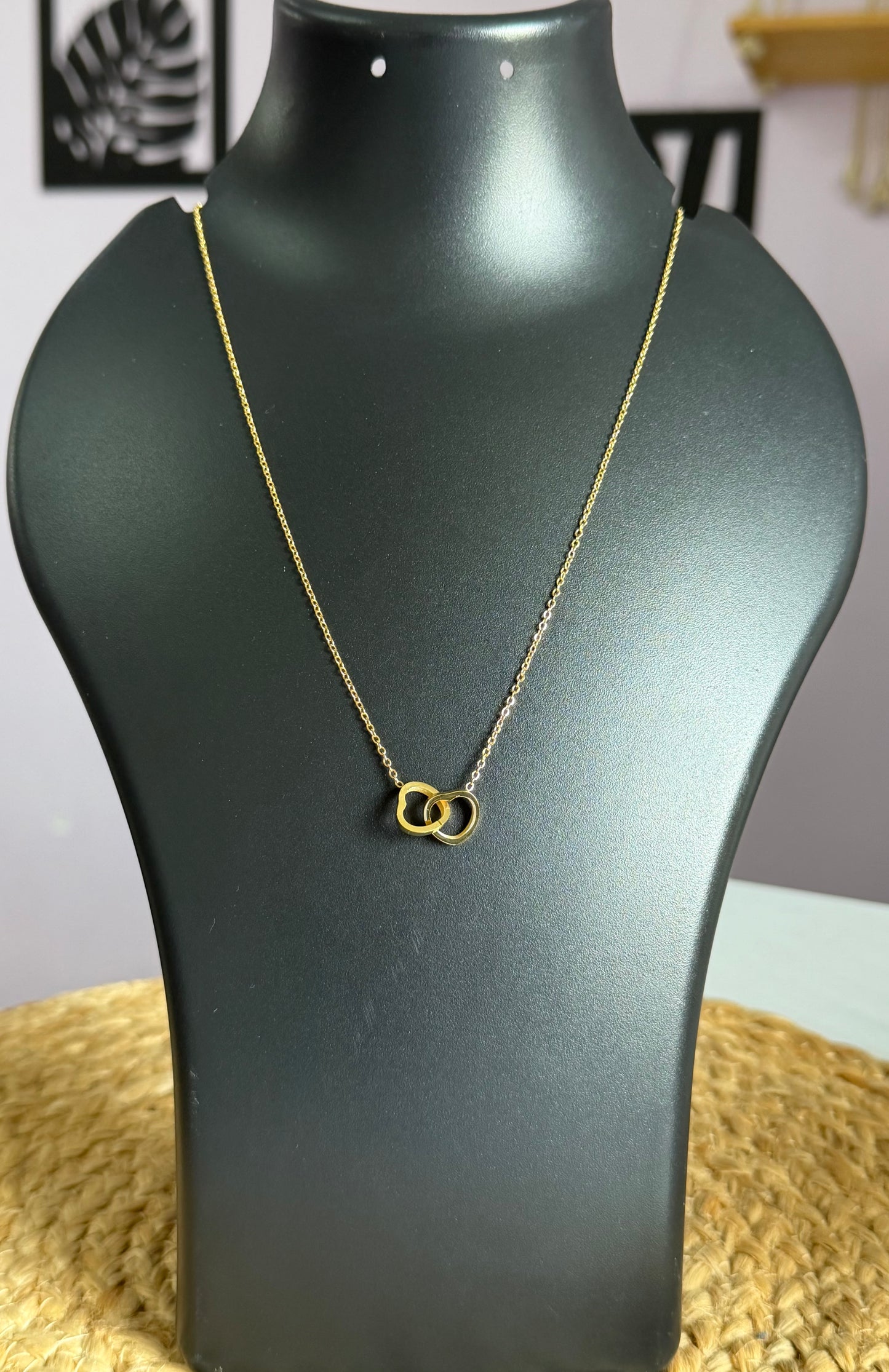 Forever Us Double Heart Anti Tarnish Neck Chain