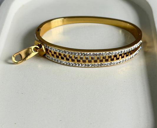 Zipline Glow Anti-Tarnish Kada Bracelet - Baby Size ( Lean Wrist Fit)