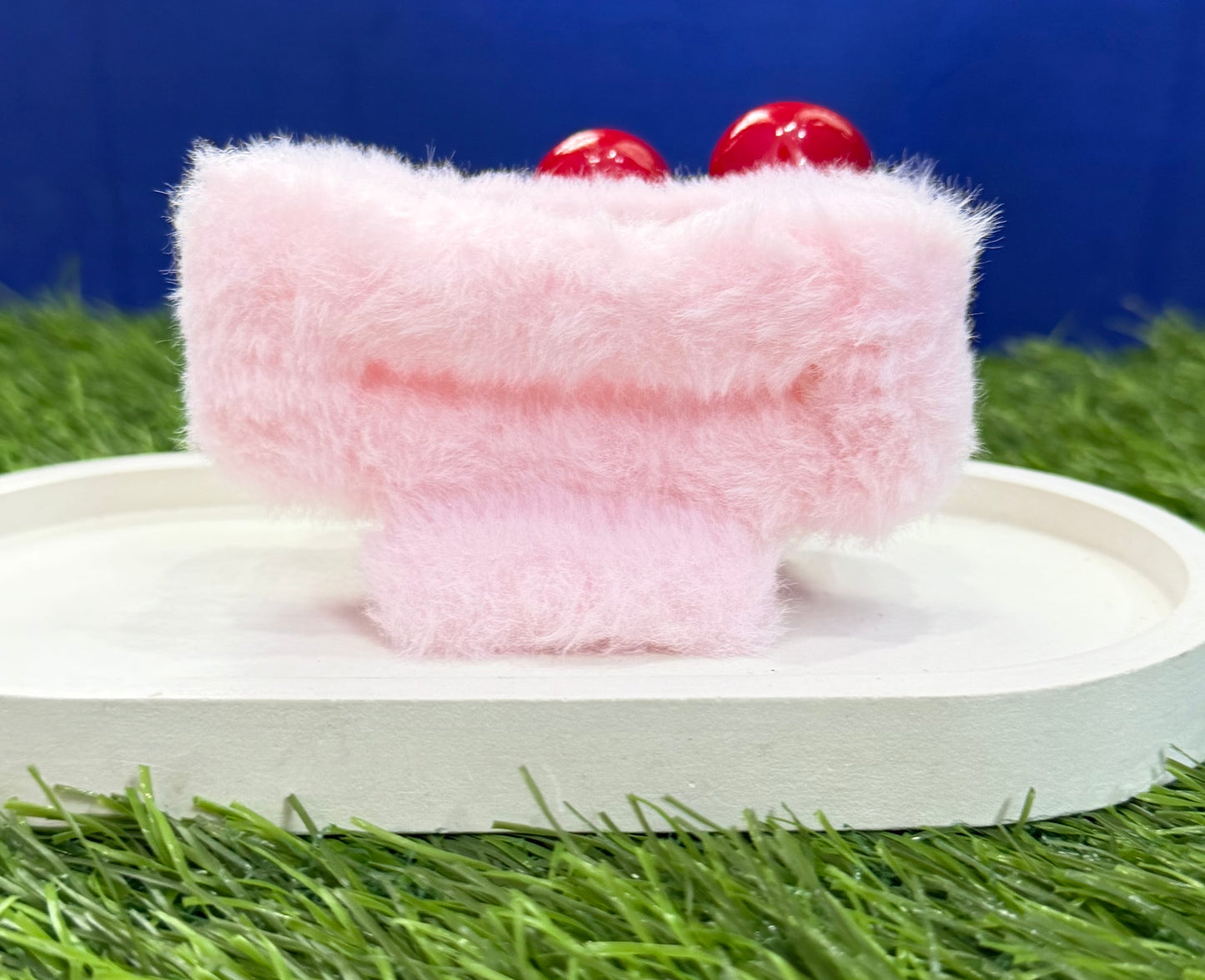 Soft Girl Aesthetic Cherry Claw Clip - Peach