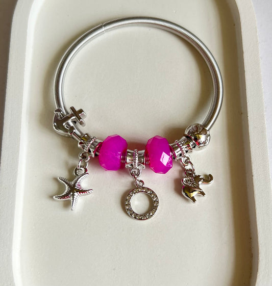 Starlit Safari Pandora Style Charm Bracelet