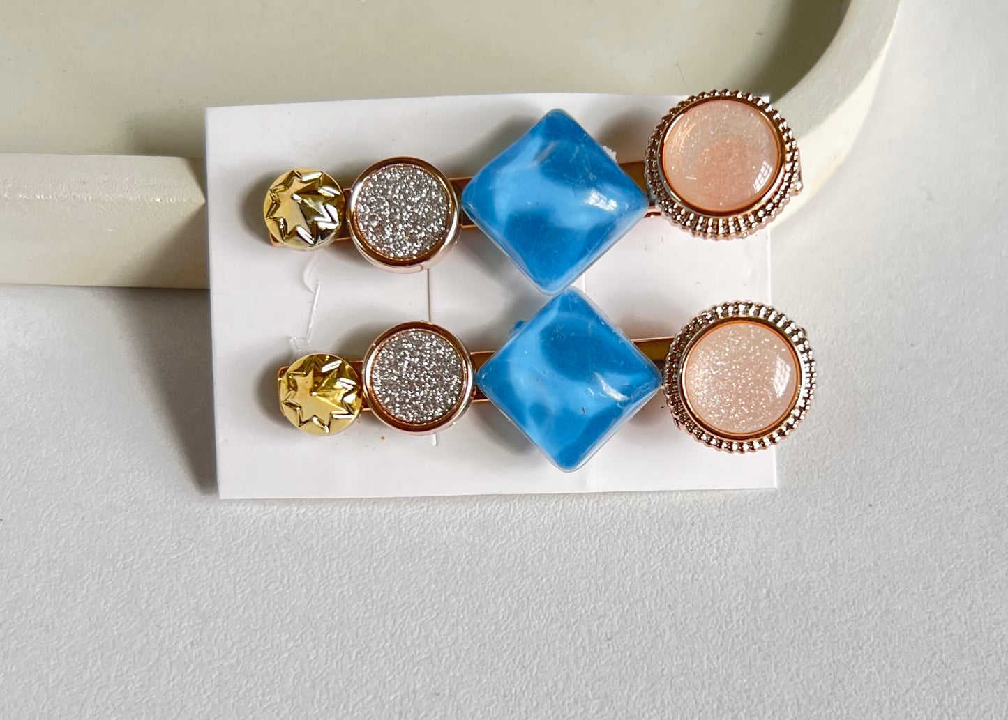 Korean Style Ocean Mist Hair Clips (2 Pieces)