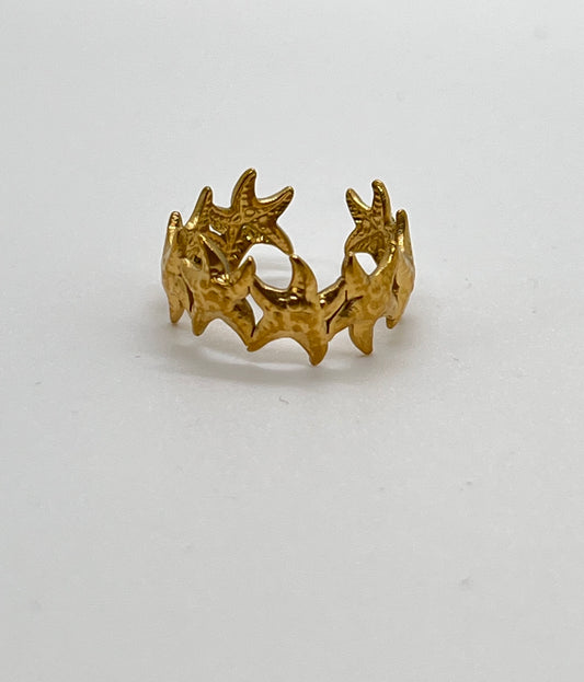 Endless Stars Anti-Tarnish Adjustable Finger Ring