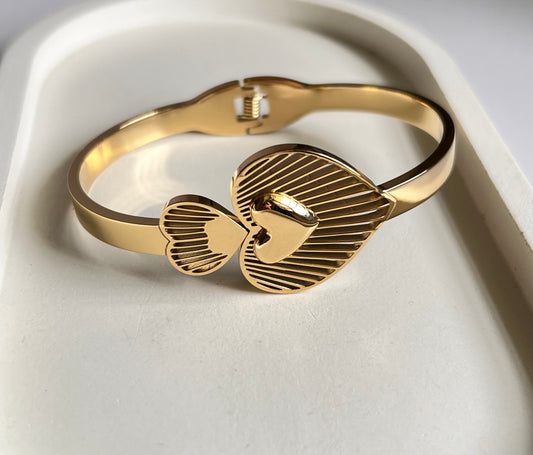 Forever Yours Heart Kada -Luxe Anti-Tarnish Finish