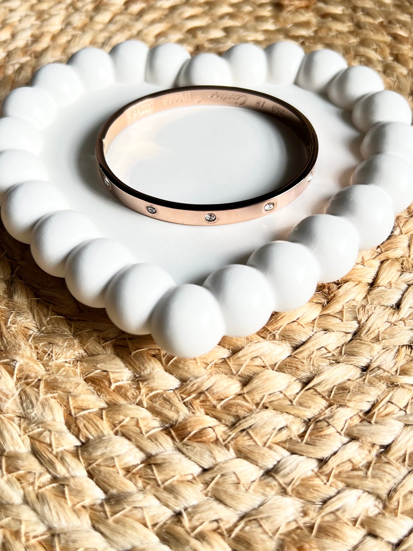 Pure Shine Bangle Bracelet - Rose Gold