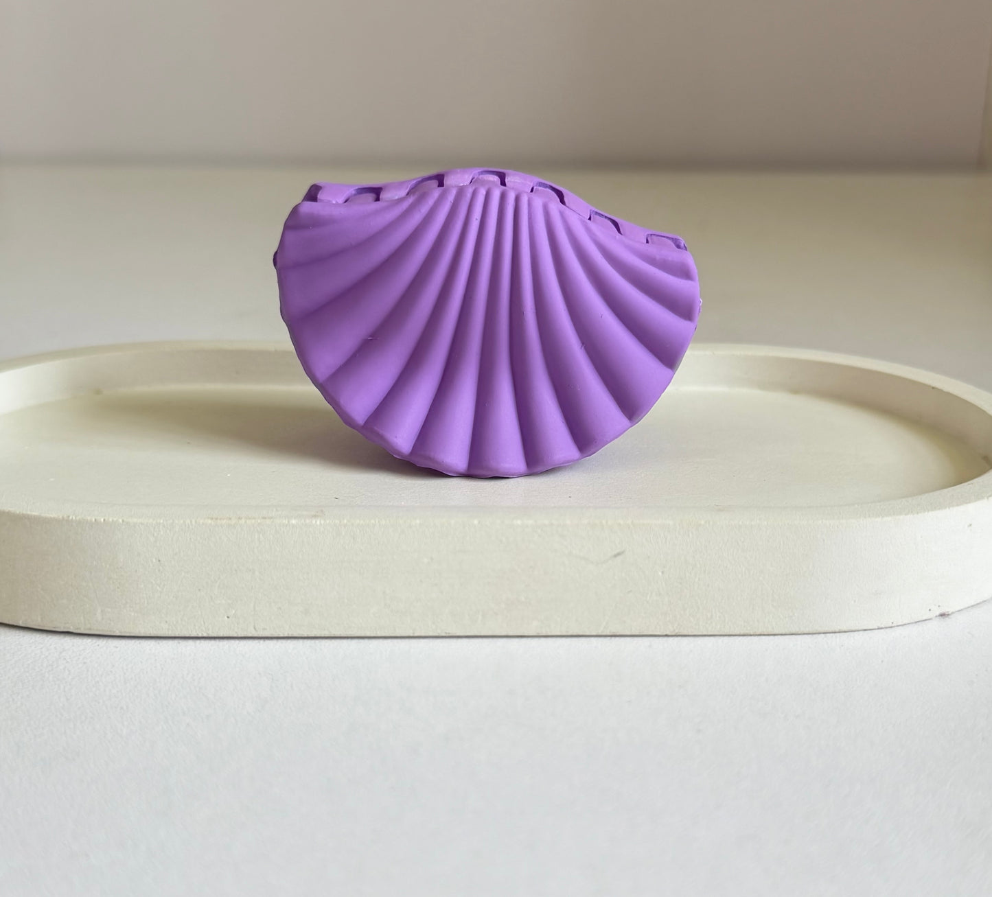 Seashell Dream Medium Size Claw Clip - Purple