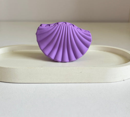 Seashell Dream Medium Size Claw Clip - Purple