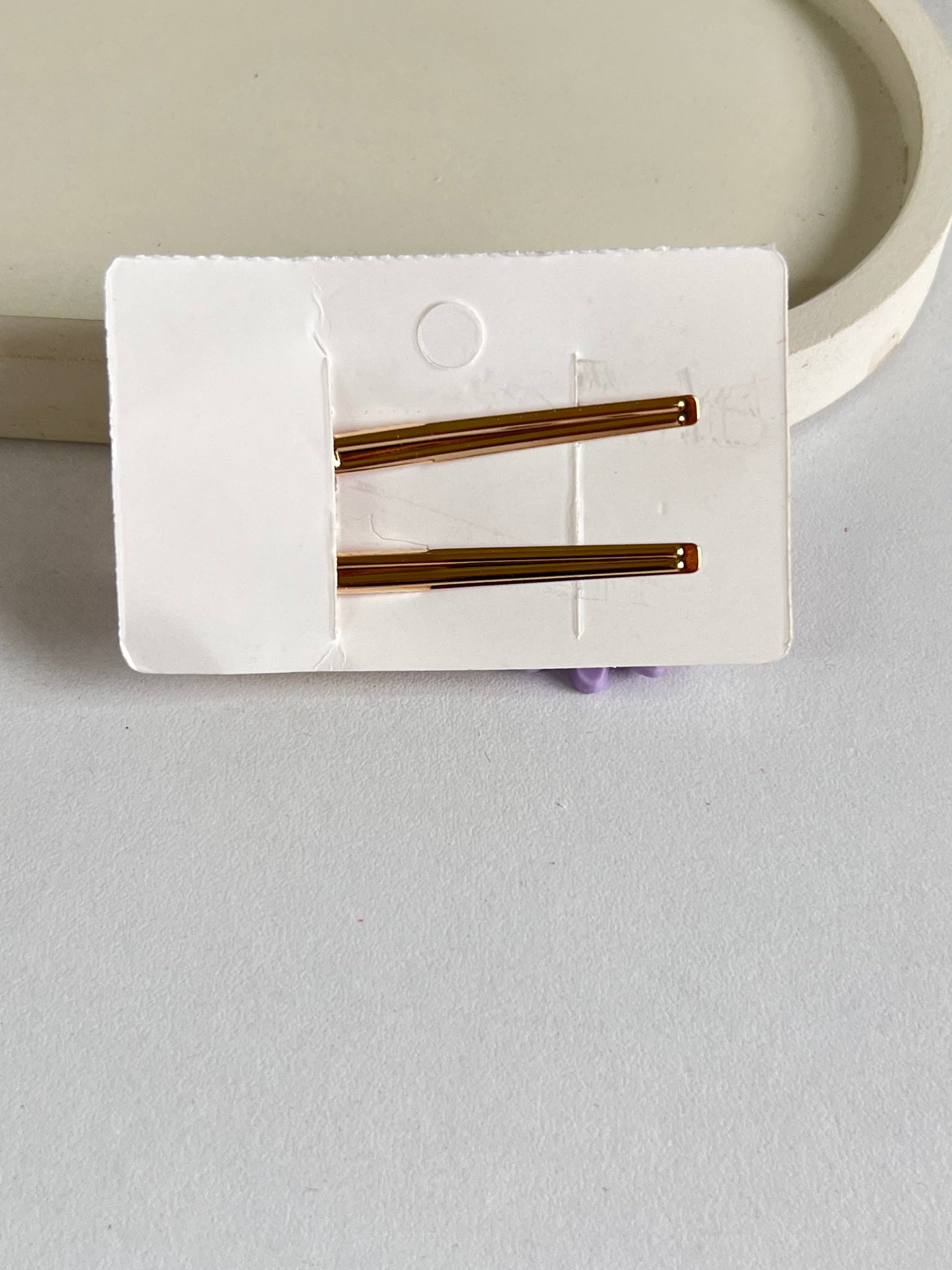 Korean Style Petal Grace Clips ( 2 Pieces) - White
