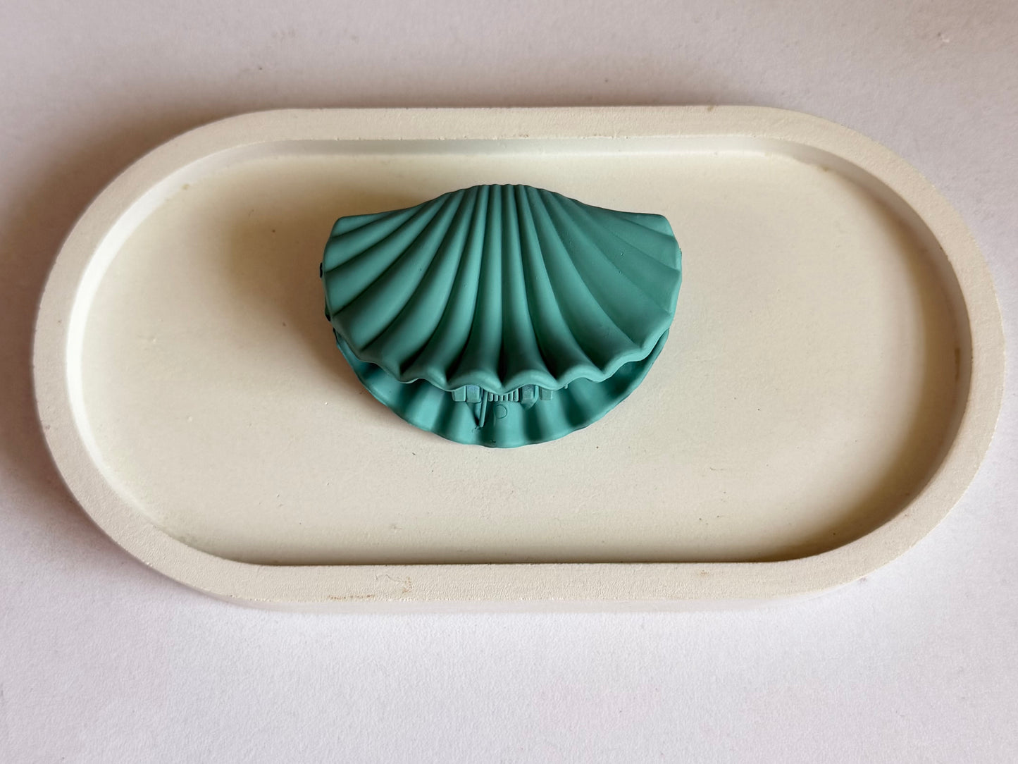 Seashell Dream Medium Size Claw Clip - Teal