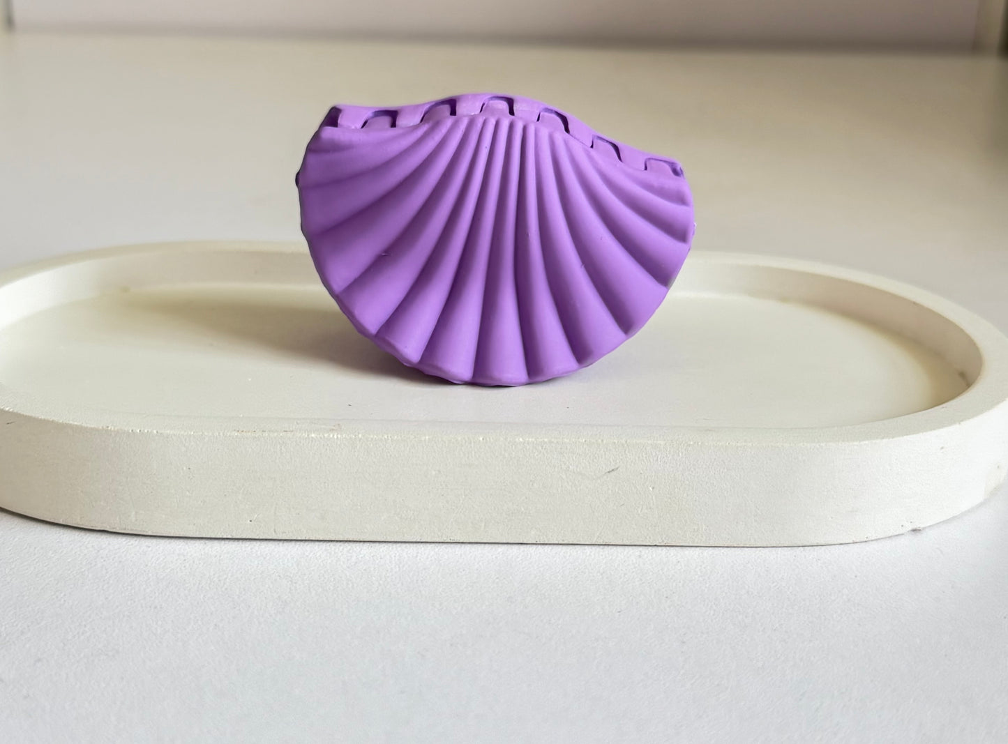 Seashell Dream Medium Size Claw Clip - Purple