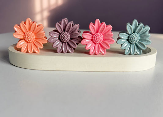 Mini Sunflower Hair Clips - Pack of 4