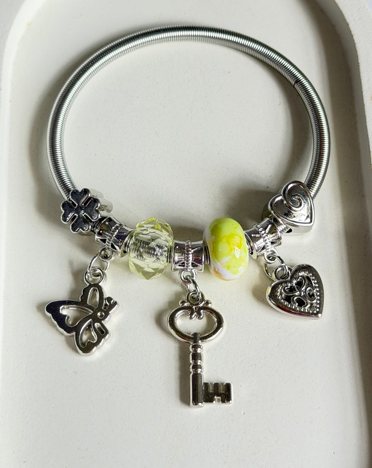 Lemonade Dreams Pandora Style Charm Bracelet