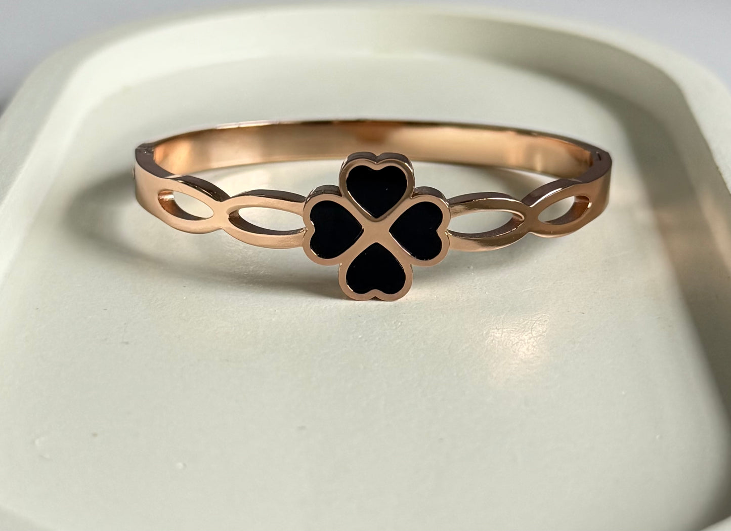 Midnight Bloom Anti-Tarnish Kada Bracelet - Baby Size