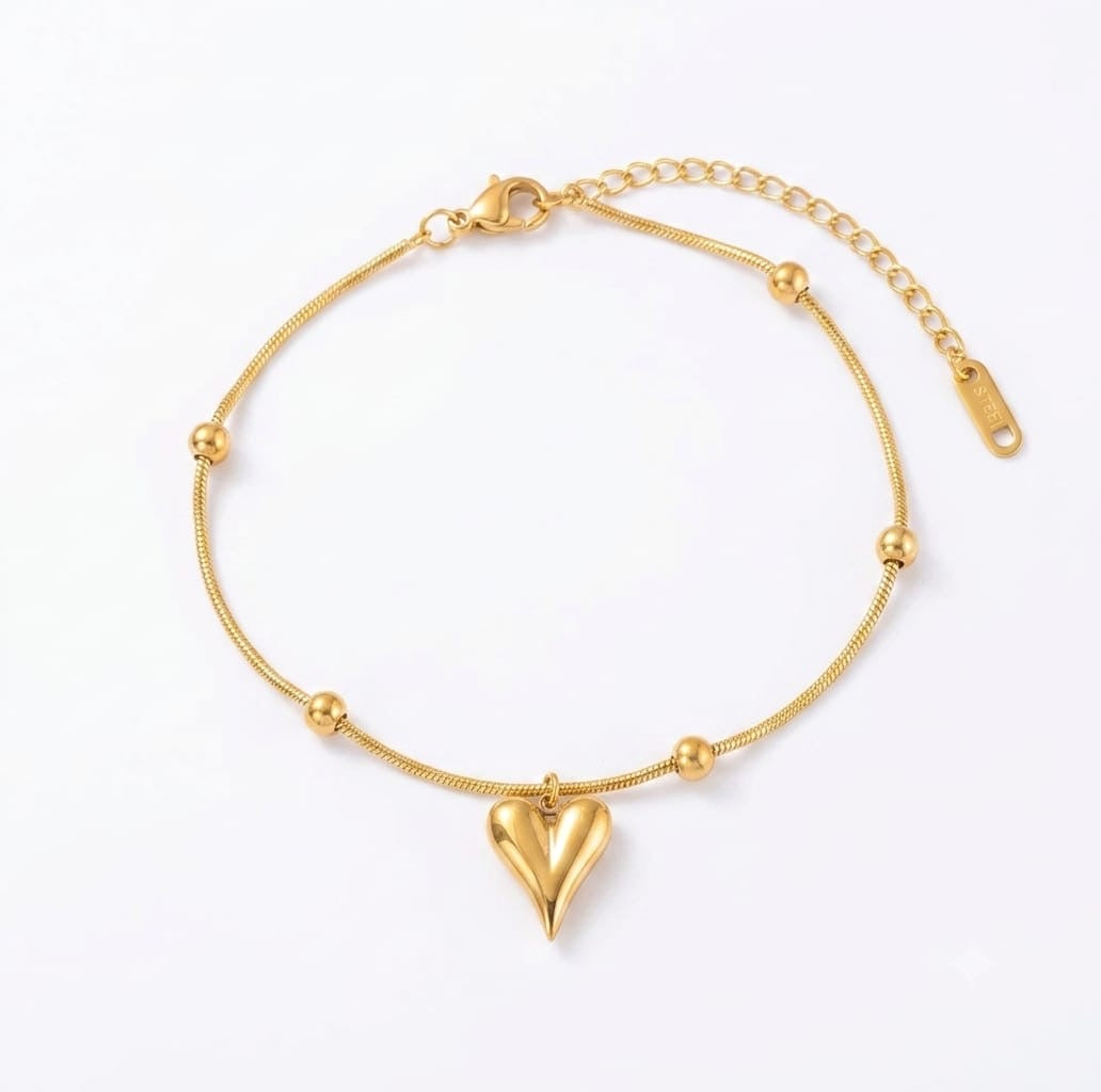 Heart of Glow Anti Tarnish Chain Bracelet