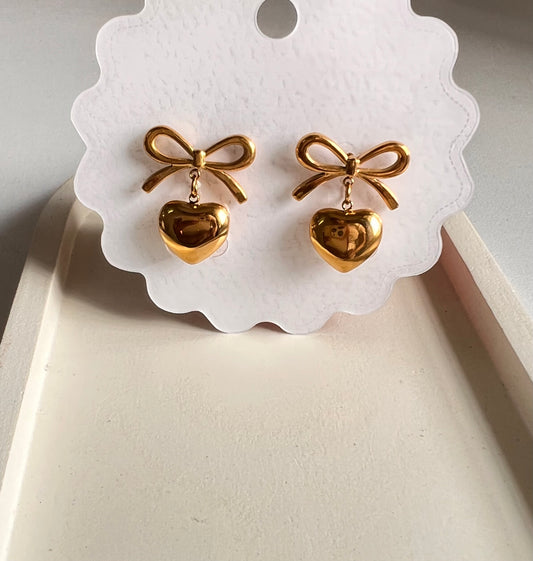Tied in Love- Fade Free Earrings