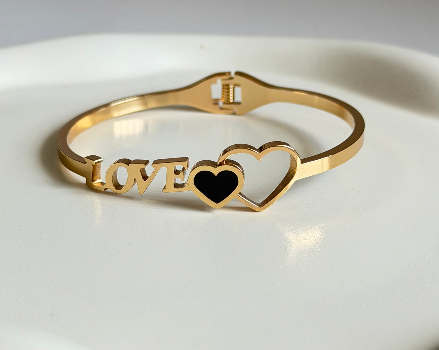 Inner Light & LOVE Anti Tarnish Kada Bracelet - Regular Size