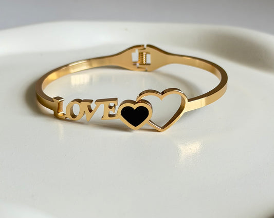 Inner Light & LOVE Anti Tarnish Kada Bracelet - Regular Size