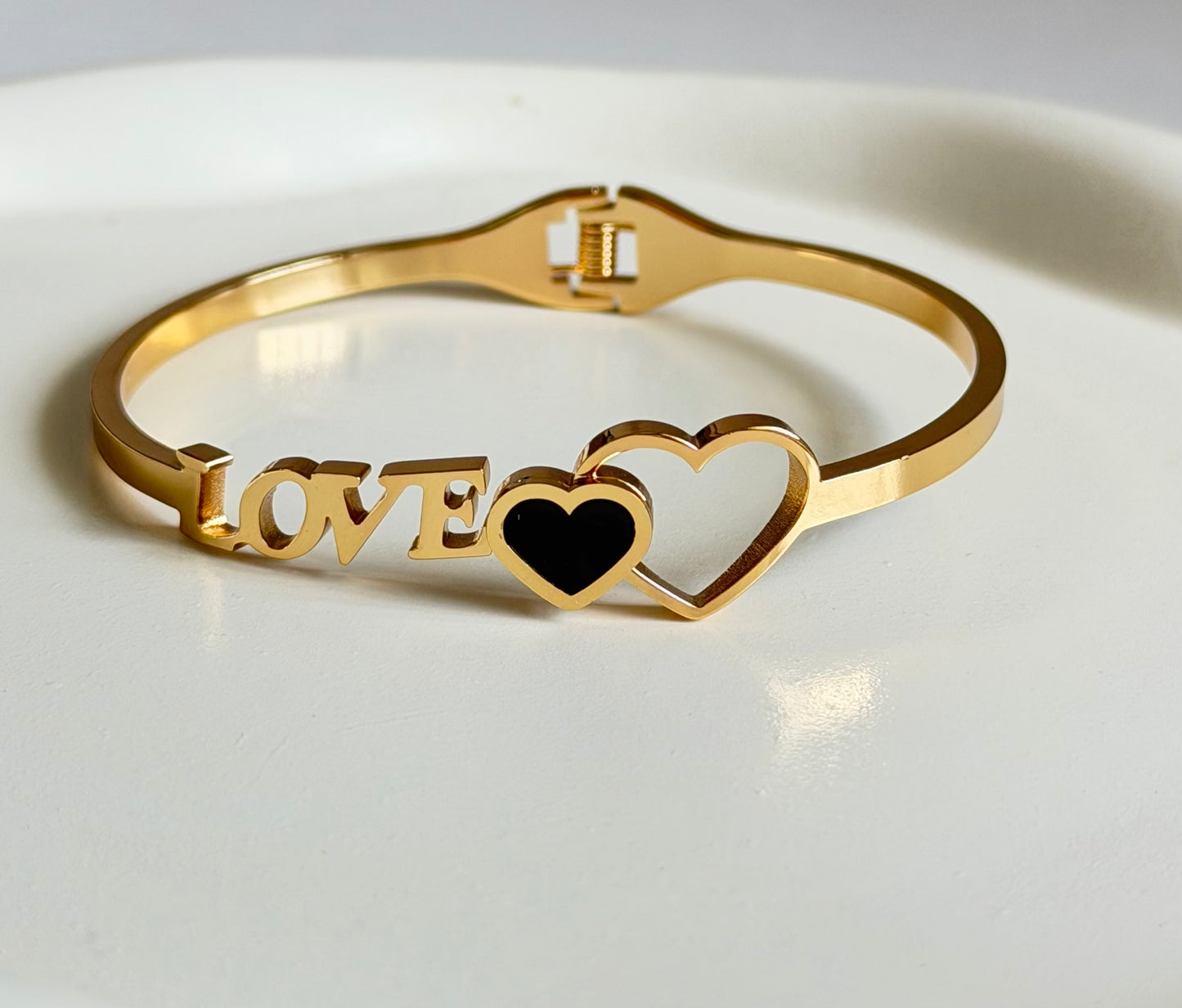 Inner Light & LOVE Anti Tarnish Kada Bracelet - Regular Size