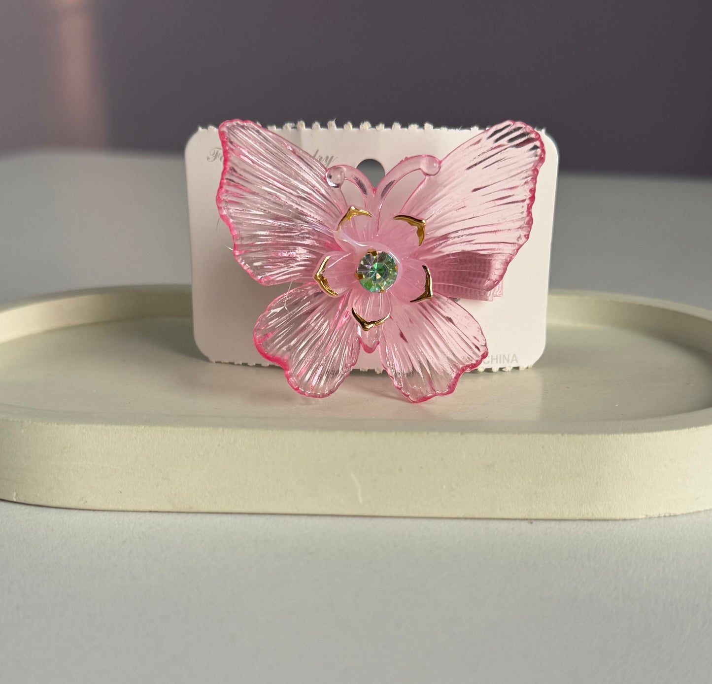 Korean Style Dreamy Butterfly Hair Clips - Pink