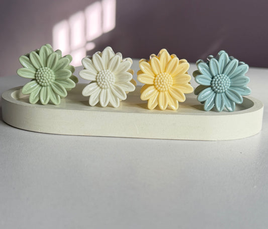 Mini Sunflower Hair Clips - Pack of 4