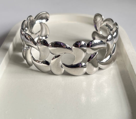Glam Lock Open Cuff Bracelet