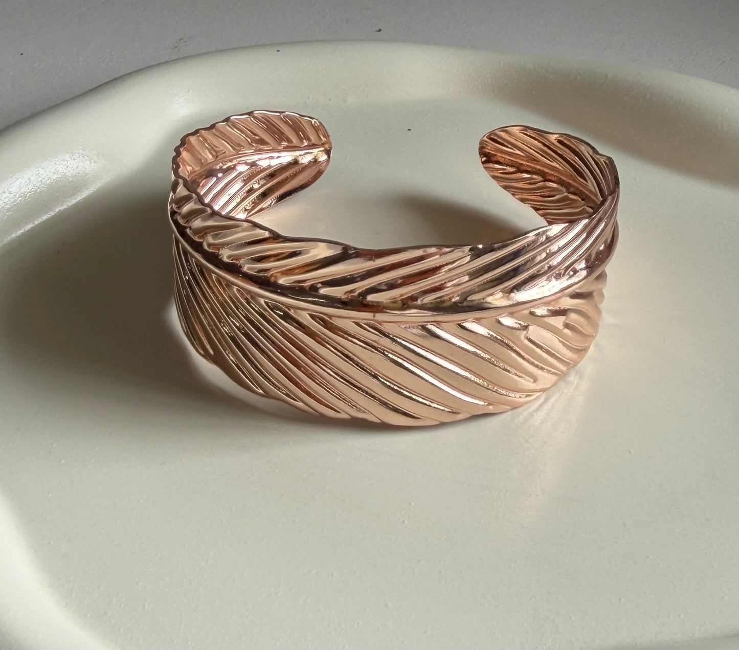 Strong Aura Cuff Bracelet - Rose Gold