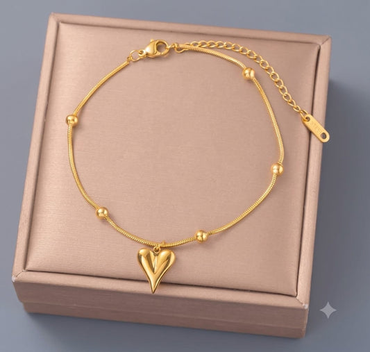Heart of Glow Anti Tarnish Chain Bracelet