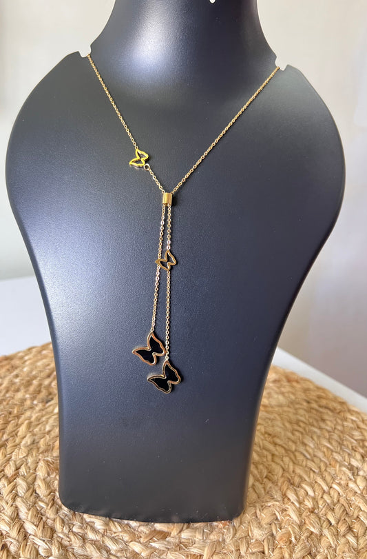 Sky Kiss Butterfly- Tarnish- Free Neck Chain