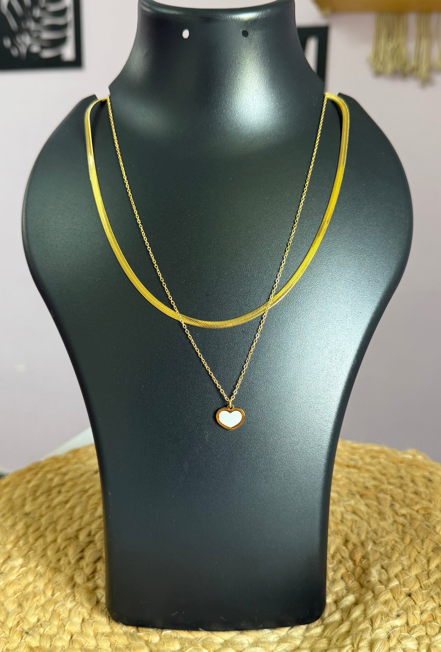 The Bold Love Duo Anti Tarnish Double Layer Neck Chain