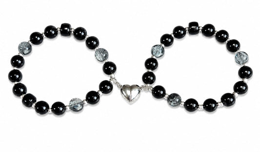 The Heart to Heart Magnetic Heart Matching Couple / Best Friends Bracelet ( Pack of 2)