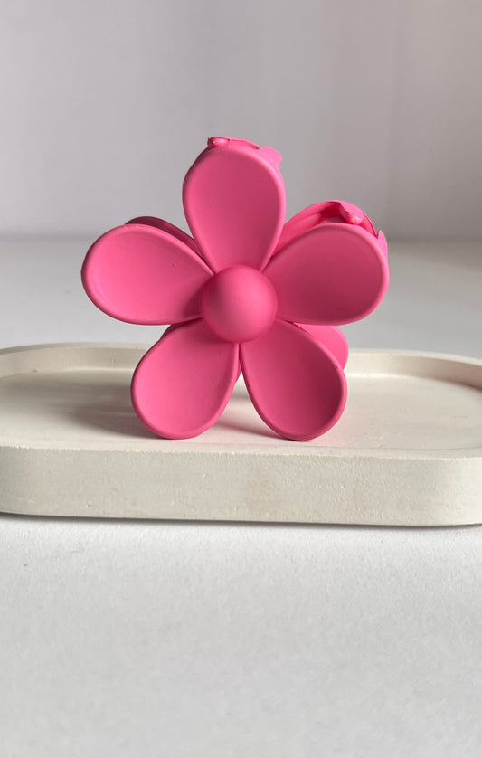 Bloom Flower Claw Clip - Mauve Pink