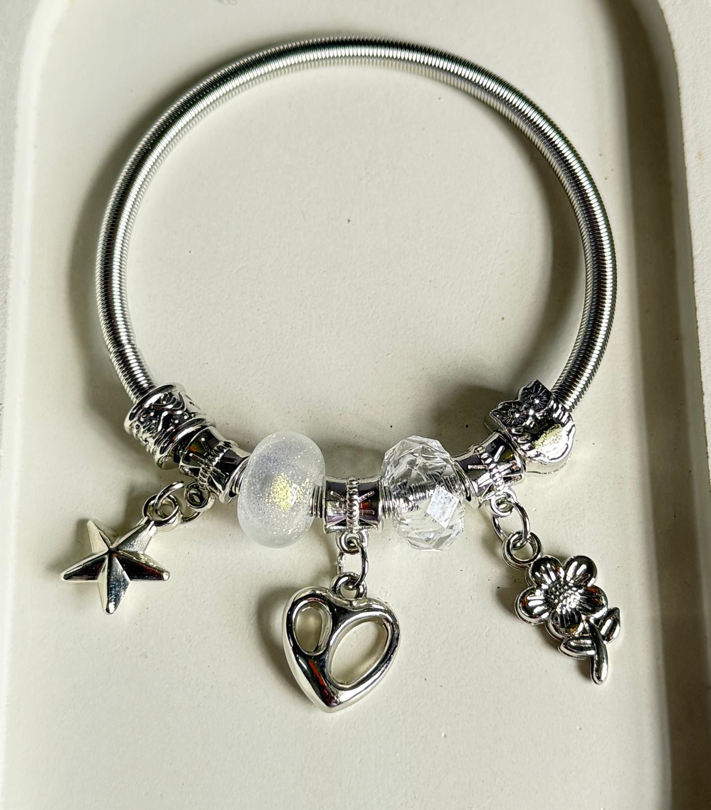 Dewdrop Garden Pandora Style Charm Bracelet