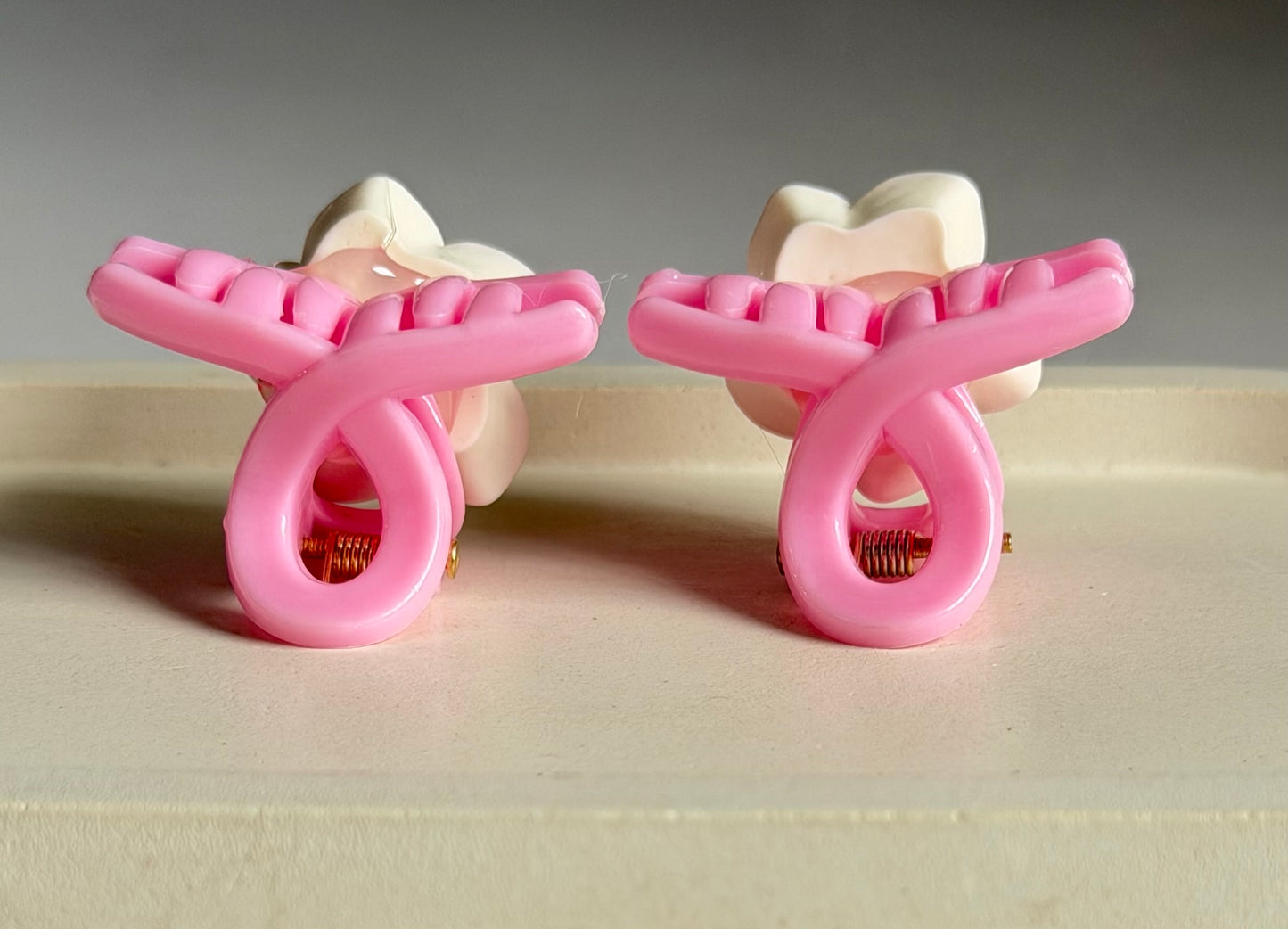 Pinteresty Petal Bestie Mini Combo Clips - Orangish Pink