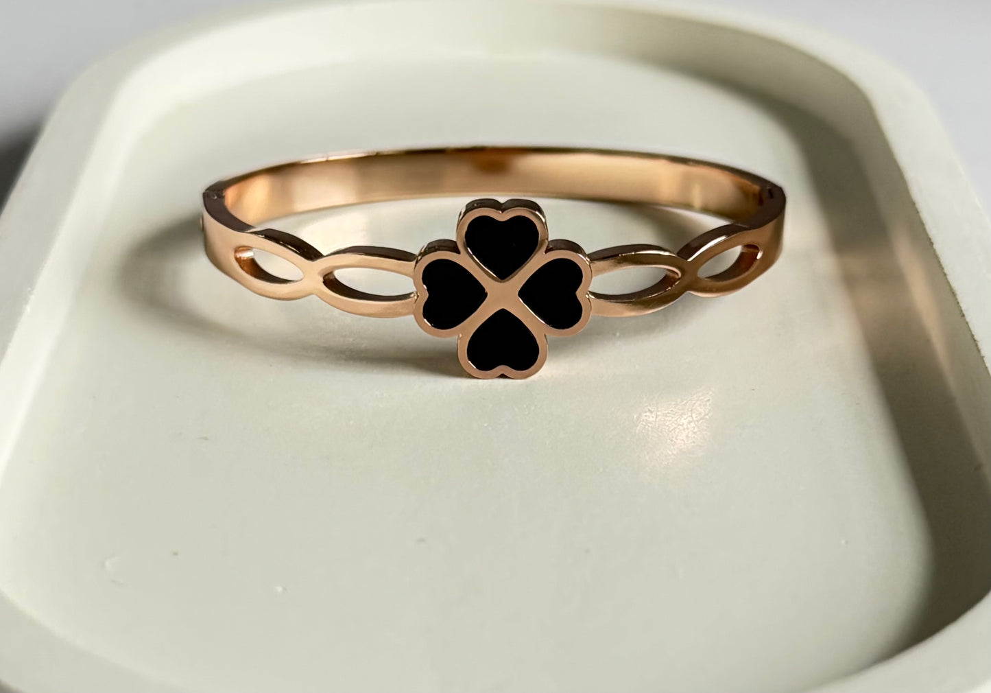 Midnight Bloom Anti-Tarnish Kada Bracelet - Baby Size