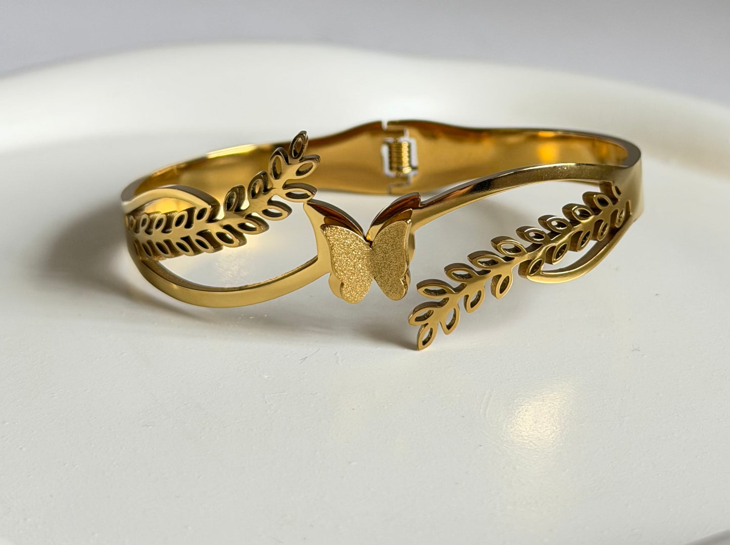 Everglow Butterfly Anti Tarnish Kada Bracelet - Regular Size