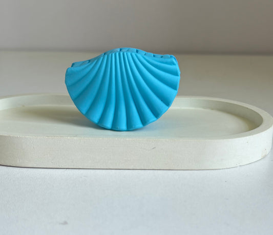 Seashell Dream Medium Size Claw Clip - Blue