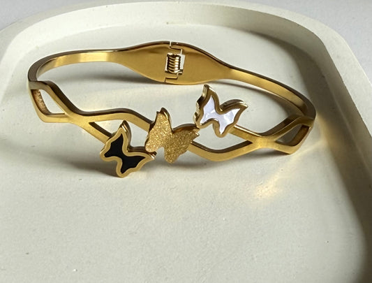 Trifecta Flutter Anti-Tarnish Kada Bracelet - Regular Size