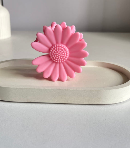 Pinteresty Sunflower Maxi Claw Clip - Pink