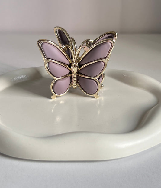 Luxe Flutter Butterfly Claw Clip - Purple